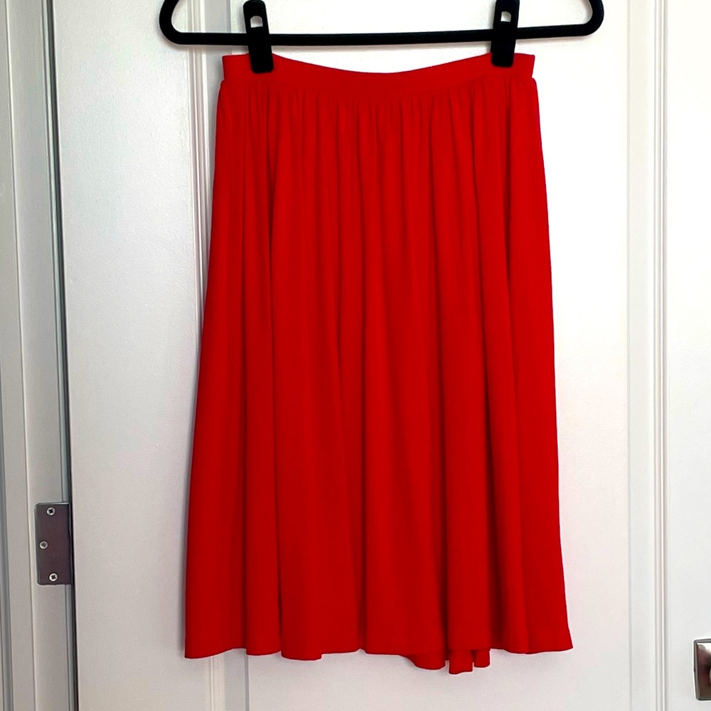 Asos Stretchy Red Full Skirt